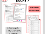 Czasowniki nieregularne - ćwiczenia i kartkówki  (Brainy 7)