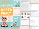 Najpopularniejsze angielskie idiomy – Karta pracy dla uczniów, Ćwiczenia zwrotów - język angielski, (poziom A2, szkoła podstawowa), PDF do druku