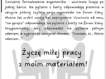 Karty dyskusji na godzinę wychowawczą i język polski, integracja klasy, ćwiczenie argumentacji