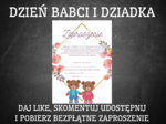 Dzień Babci i Dziadka - Bezpłatne zaproszenie