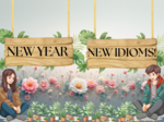 Mega Pakiet: NEW YEAR – NEW IDIOMS! 12 plansz z idiomami w w zestawie|Główna grafika XXL - plakat 4 xA4| Zestaw zawiera 2 zadania z idiomami oraz odpowiedzi