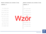 Mnożenie wielomianu przez wielomian (liczby całkowite) | matematyka, algebra | 26 kolumn