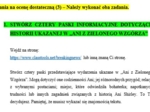 "Ania z Zielonego Wzgórza" - projekt podsumowujący pracę z lekturą (zadania poziomowane)