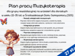 Plan Pracy Muzykoterapii na Wrzesień w Środowiskowym Domu Samopomocy (SDS)