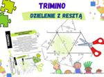 Dzielenie z resztą – układanka trimino w dwóch wersjach