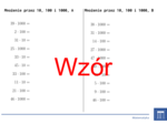 Mnożenie przez 10, 100 i 1000 | matematyka | 26 kolumn