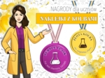 Naklejki motywacyjne. Medal. Nagroda. Gra edukacyjna. Zakończenie roku szkolnego. Stacja: RYWALIZACJA! Bajkowa chemia.