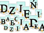 Napis: DZIEŃ  BABCI I DZIADKA