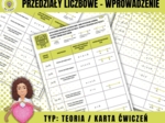 Przedziały liczbowe - wprowadzenie + karta ćwiczeń