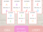 Ja mam, kto ma? - litery