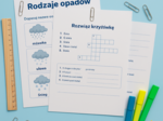 Karta pracy „Rodzaje opadów”