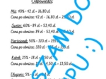 Karta pracy na Walentynki i nie tylko. Procenty - obliczanie cen towarów po obniżce.