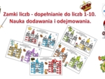 🏰Zamki liczb- dopełnienia liczb 1-10, wesoła nauka dodawania i odejmowania