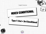 🌪️ MIXED CONDITIONAL – When Present Meets the Past! Poziom: B1–B2+ Liczba stron: 49mieszane okresy warunkowe, mixed conditional, gramatyka angielska, nauka angielskiego B1 B2, speaking po angielsku, matura z angielskiego, pisanie po angielsku, kreatywne 