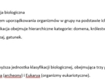 Fiszki- różnorodność życia (klasyfikacja organizmów, bakterie, wirus, protisty)