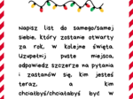 Świąteczny list do samego siebie
