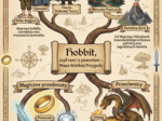 naklejka edukacyjna, Hobbit, pdf