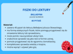 Balladyna - fiszki do lektury