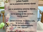 Wiersze o wiośnie - kolorowe karty tematyczne A4