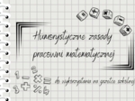Humorystyczne zasady pracowni matematycznej - GAZETKA KLASOWA