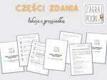 Lekcja z przesiadką - części zdania