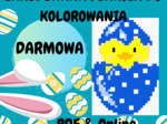 ZAKODOWANA PLANSZA DO KOLOROWANIA (do druku oraz online) KURCZACZEK W PISANCE - WIELKANOC