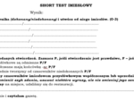 Test imiesłowy przysłówkowe