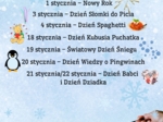 PAKIET MATERIAŁÓW NA STYCZEŃ WEDŁUG KALENDARZA ŚWIĄT I DNI NIETYPOWYCH