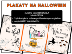 HALLOWEEN plakaty, dekoracja, gazetka