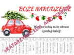 Boże Narodzenie – karteczki z miłymi słowami