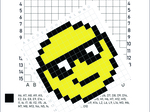 Kodowanki, emotki, emotikonki, odkoduj emocje. Kodowanie, pixel art- zestaw 6 kodowanek.