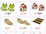 Karty obrazkowe - nauka czytania