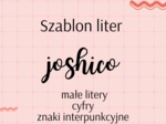 Szablon liter - joshico - małe