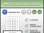 Domino - Mnożenie i dzielenie przez 10, 100 i 1000 | matematyka