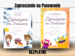 Zaproszenie na pasowanie - 2 wersje - Bezpłatne materiały