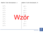 Kwadrat liczb dziesiętnych | matematyka | 26 kolumn