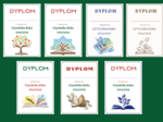 DYPLOM za czytelnictwo - dyplomy - CZYTELNIK ROKU - biblioteka - 14 wersji - zakończenie roku szkolnego