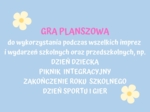 Giga gra planszowa na wydarzenia szkolne