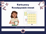 Karta pracy: Równania | Zagadka z nożyczkami i klejem | Gotowy materiał do druku