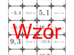 Domino - Dzielenie dodatnich i ujemnych liczb dziesiętnych | matematyka