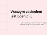 Prezentacja: Twierdzenia Racjonalne i Emocjonalne w Komunikacji Interpersonalnej TUS