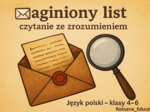 ✉️🔍 Zaginiony list – czytanie ze zrozumieniem ✨ Karta pracy z języka polskiego – klasy 4–6