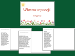 WIOSNA – WIERSZE – karty pracy – karta pracy – biblioteka – świetlica