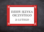 Dzień Języka Ojczystego – gazetka szkolna z cytatami (PDF)