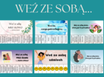 Weź ze sobą..- Dzień życzliwości- całoroczne- 48 kart A4- odrywanki- selfcare-uśmiech-docenienie-budowanie relacji- każdy etap edukacyjny