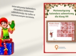 Matematyczny kalendarz adwentowy dla klasy 7. Świąteczne zadanie na każdy dzień. Materiał cyfrowy. Nie drukujesz tylko wyświetlasz.
