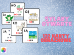 ZESTAW KART OBRAZKOWYCH - drukowane - SYLABY OTWARTE - 132 KARTY!