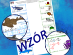 (klasa 7 klasa 8) Wyrażenia arytmetyczne z liczbami dodatnimi i ujemnymi oraz rekinami.