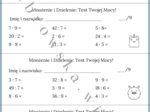 Mnożenie i Dzielenie: Test Twojej Mocy! - mini kartkówki