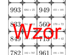 Domino - Dodawanie do 1000 | matematyka